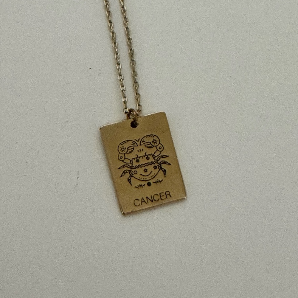 LC Lauren Conrad Gold Cancer Zodiac Necklace